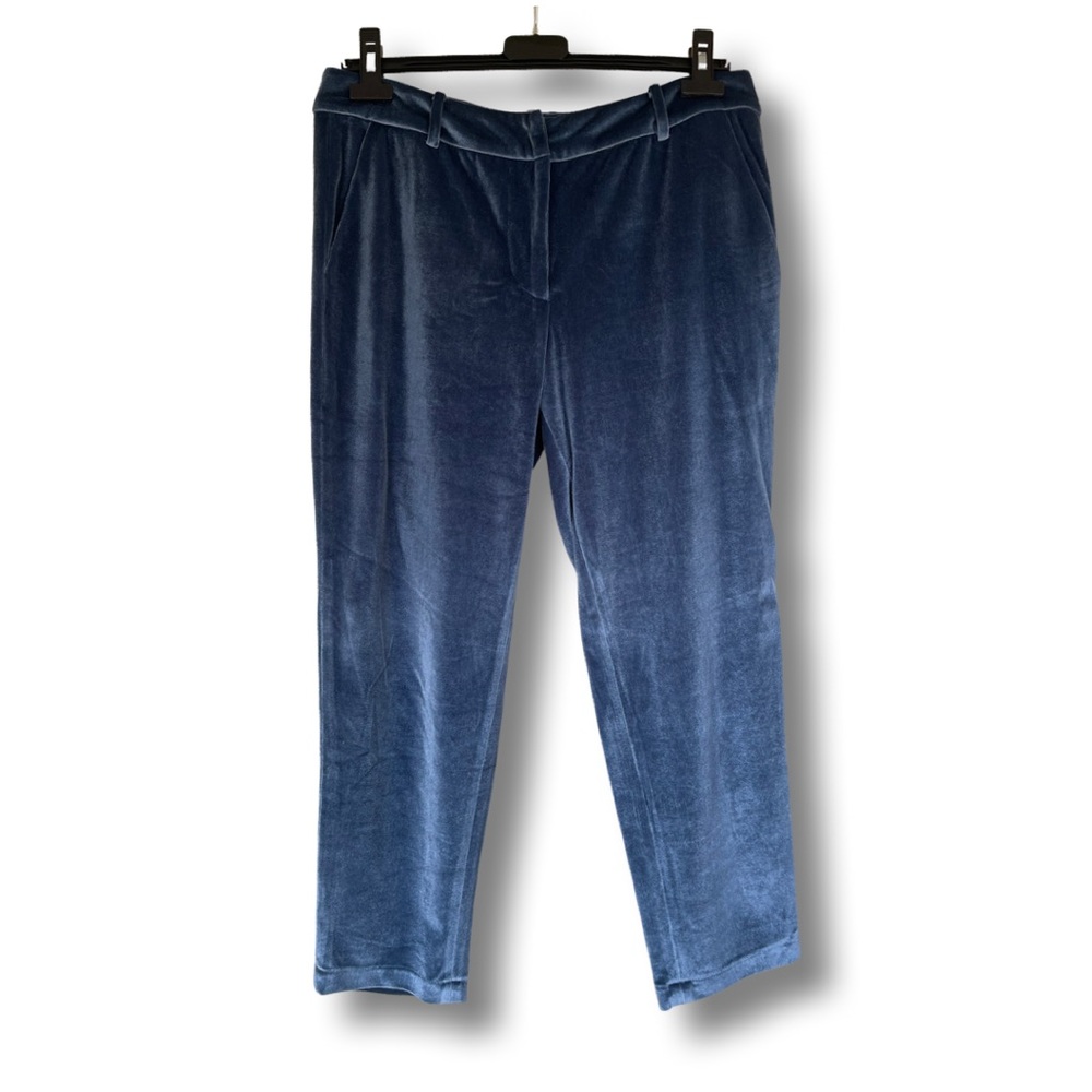 LUCCA X WILDFANG Blue Velvet Trousers S